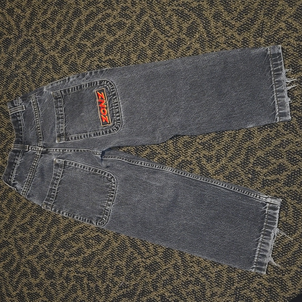 VTG ZONZ JNCO BIG POCKET BAGGY BLACK JEANS KIDS